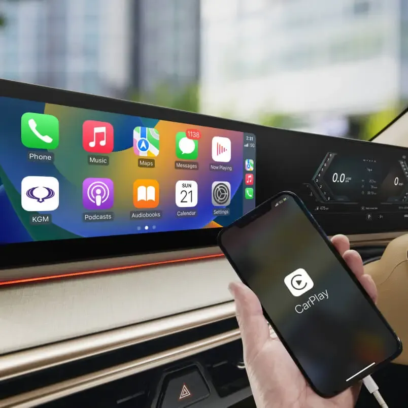 kgm ssangyong actyon apple carplay connect phone
